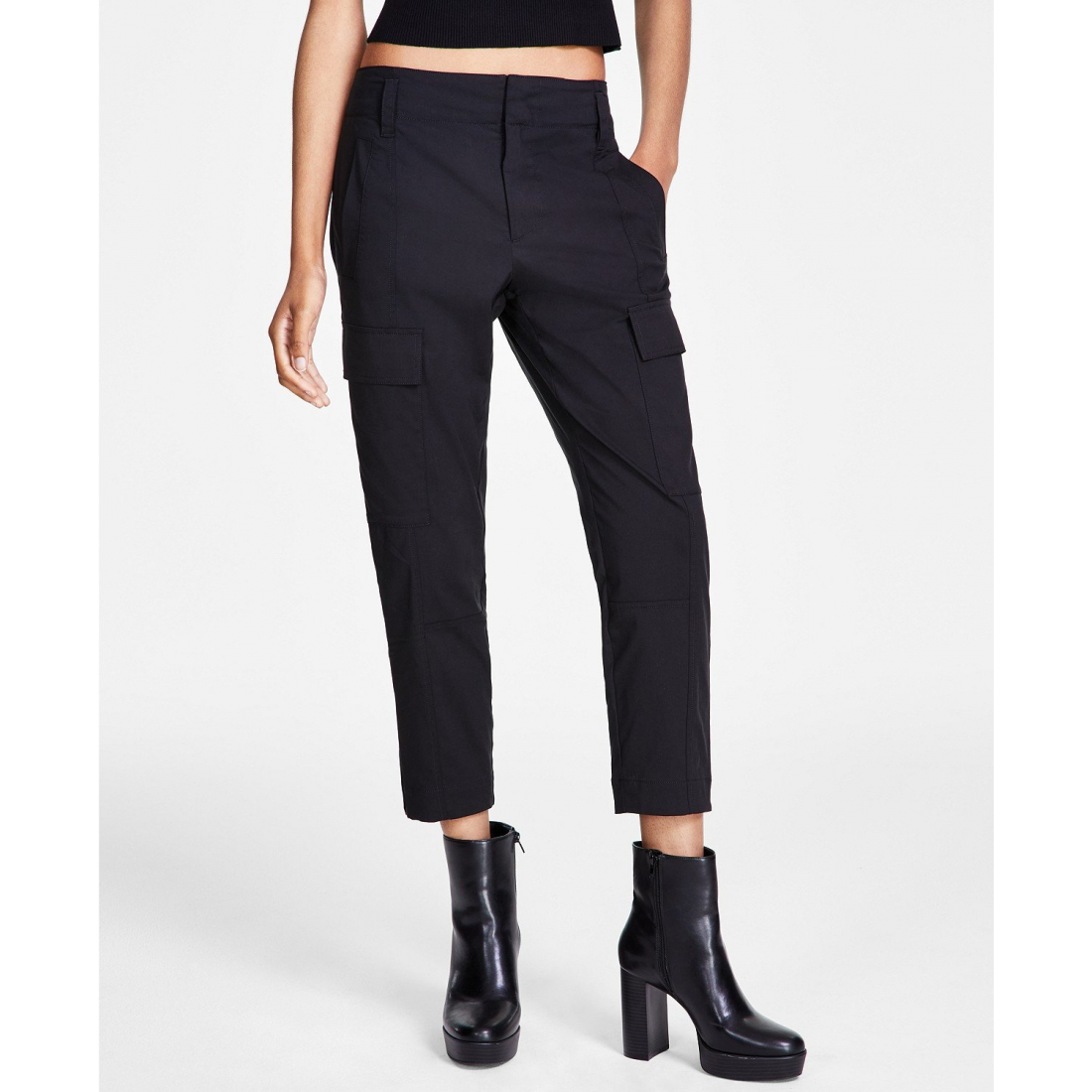 Women's 'High-Rise Stretch Twill Ankle' Cargo Trousers