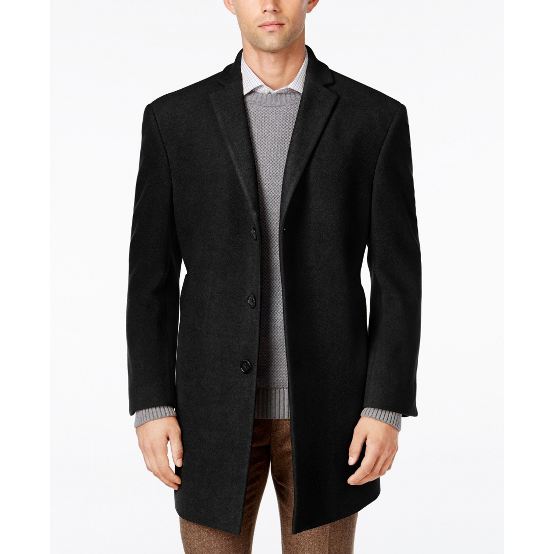 Men's 'Prosper Wool-Blend Slim Fit' Overcoat