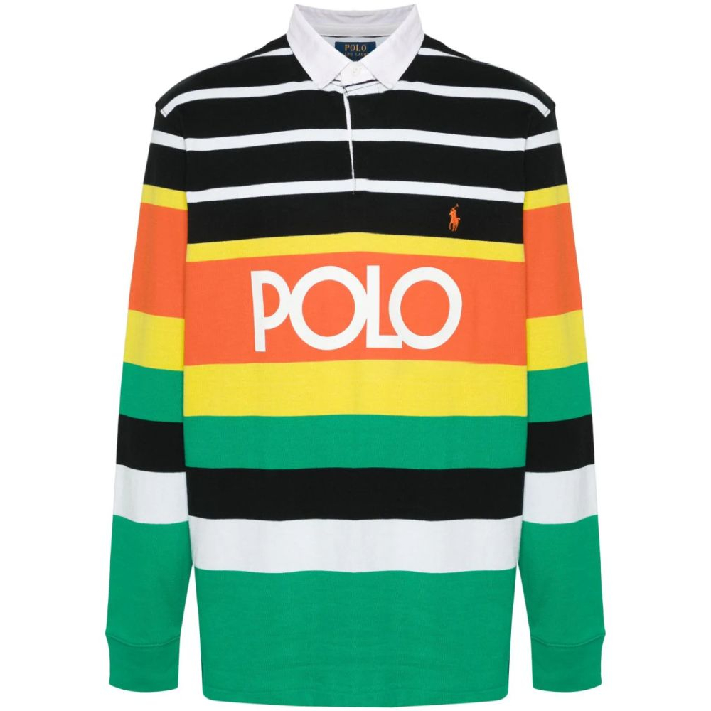 Polo manches longues 'Logo-Stamp' pour Hommes