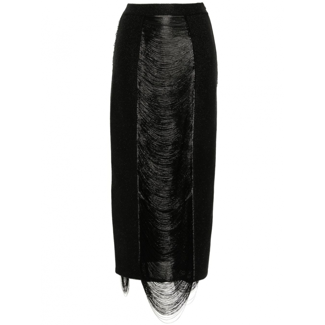 Women's 'Fringe-Detail Panelled' Midi Skirt