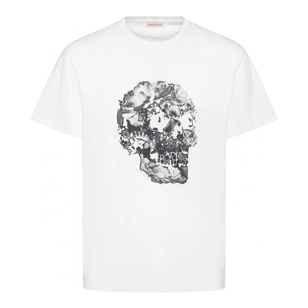 T-shirt 'Wax Flower Skull' pour Hommes