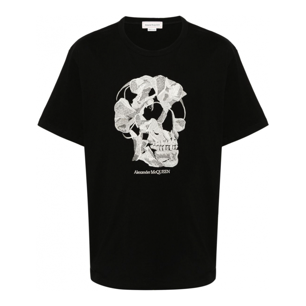 T-shirt 'Skull-Embroidered' pour Hommes