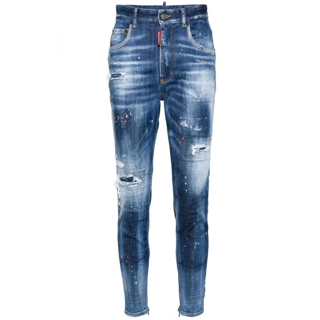 'Paint-Splatter Distressed' Jeans für Damen