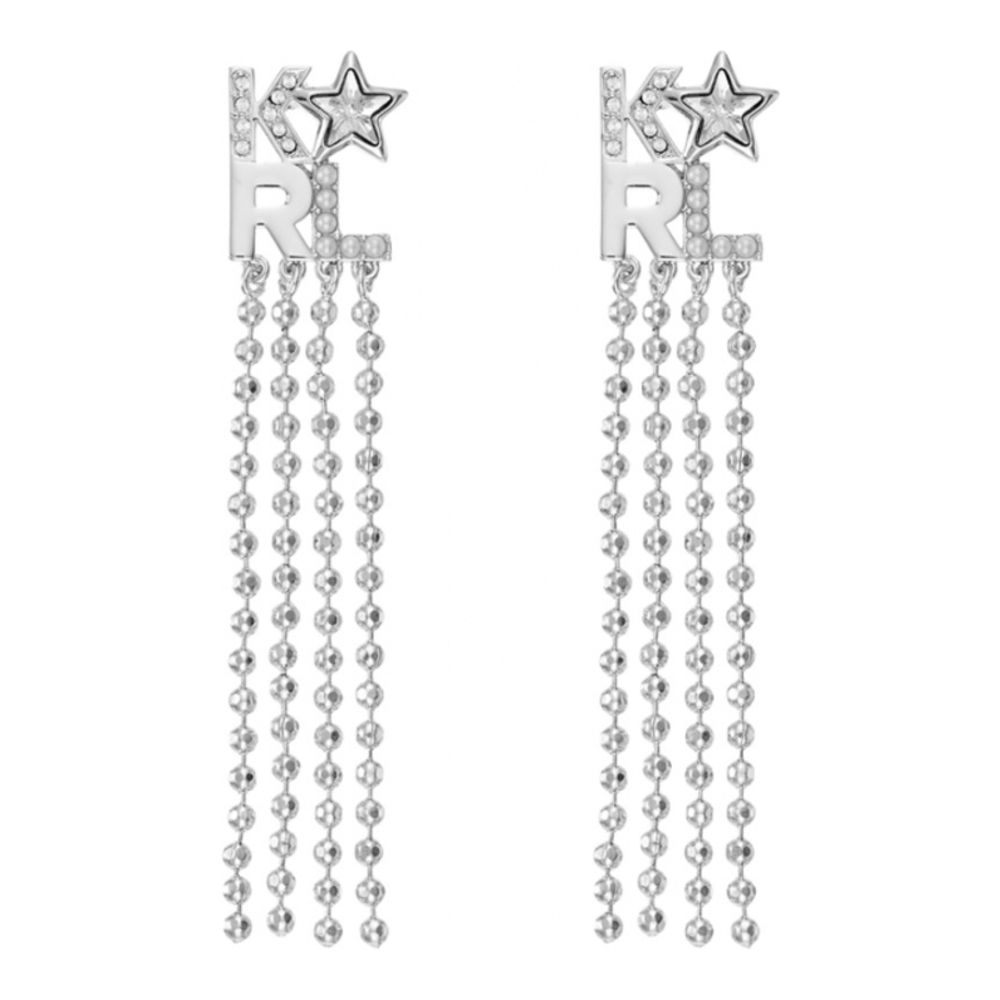 Women's 'Klassic Karl Bold Star Logo' Earrings