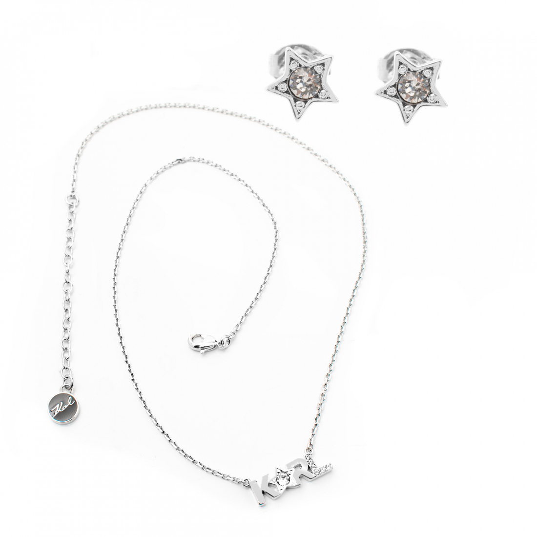 Women's 'Klassic Karl' Necklace & Earrings