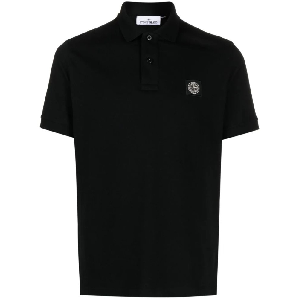 Men's 'Compass-Patch Piqué' Polo Shirt