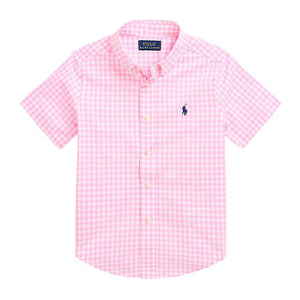 Chemise à manches courtes 'Plaid Cotton Poplin' pour Enfant et petit garçon