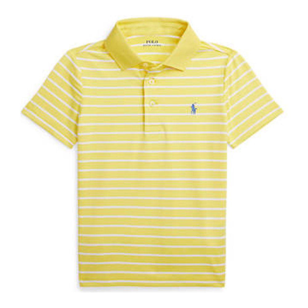 Toddler & Little Boy's 'Striped Performance Jersey' Polo Shirt