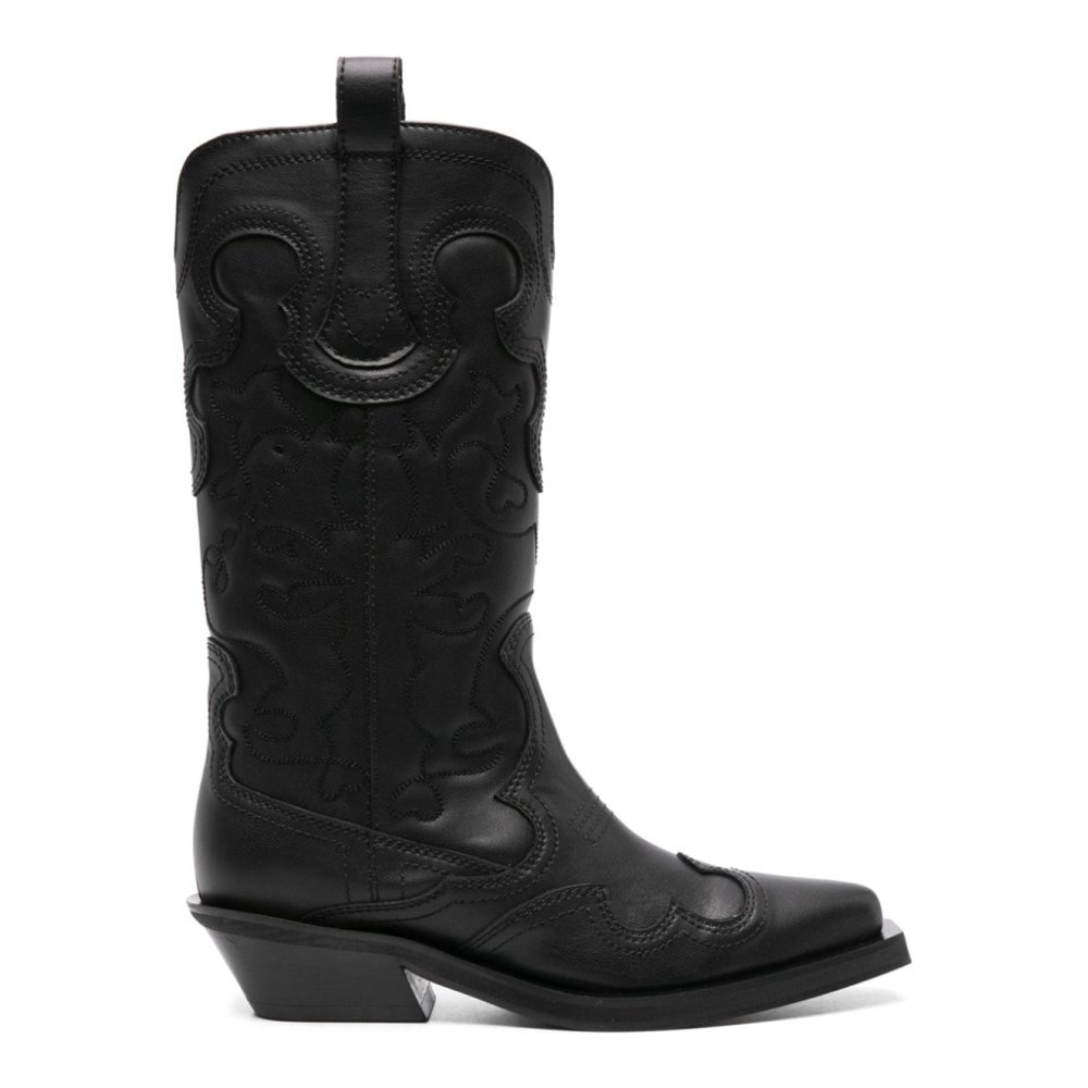 Bottes Cowboy 'Panelled Calf-Length' pour Femmes