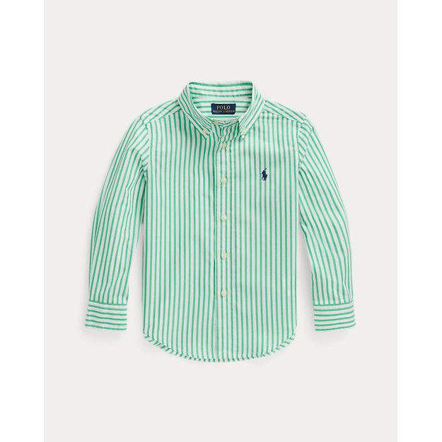 Little Boy's 'Striped Cotton Poplin' Shirt