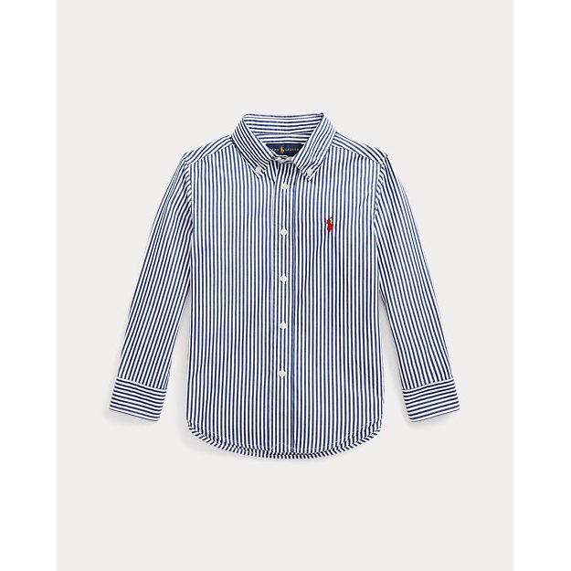 Little Boy's 'Striped Cotton Poplin' Shirt