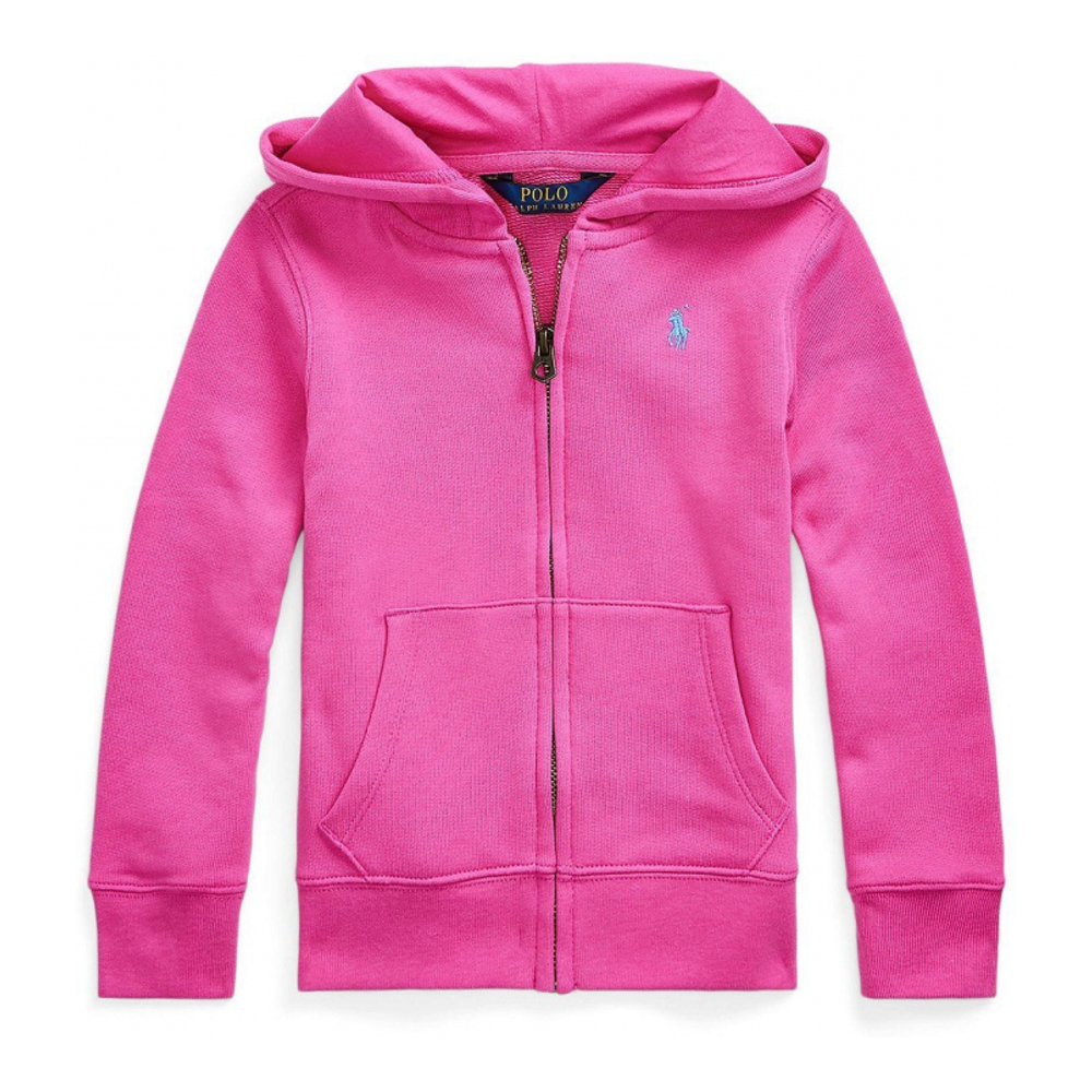 Toddler & Little Girl's 'Terry Hoodie' Track Jacket