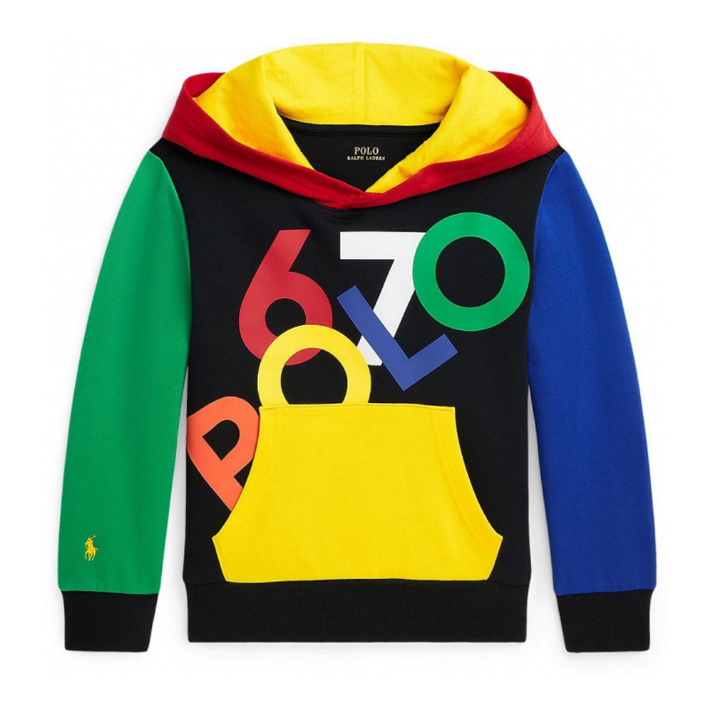 Toddler & Little Boy's 'Color-Blocked Logo' Hoodie