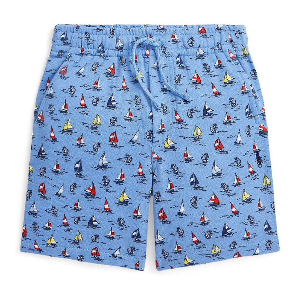 Toddler & Little Boy's 'Sailboat Spa Terry' Shorts