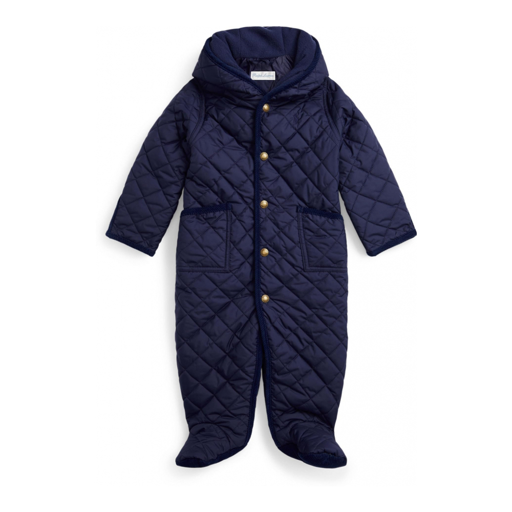 One Piece 'Water-Repellent Hooded Barn Bunting' pour Bébés garçons