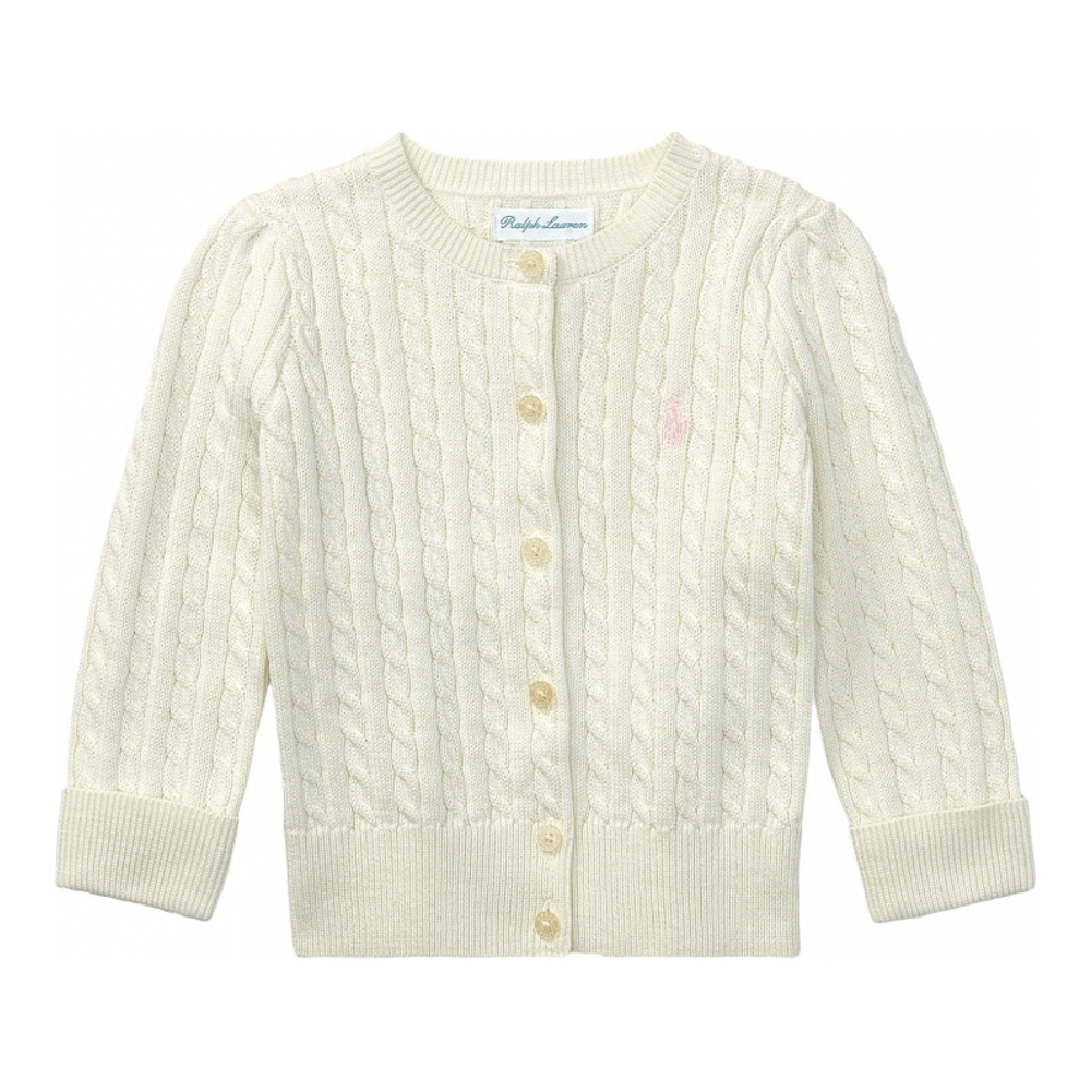 Baby Girl's 'Cable-Knit' Cardigan