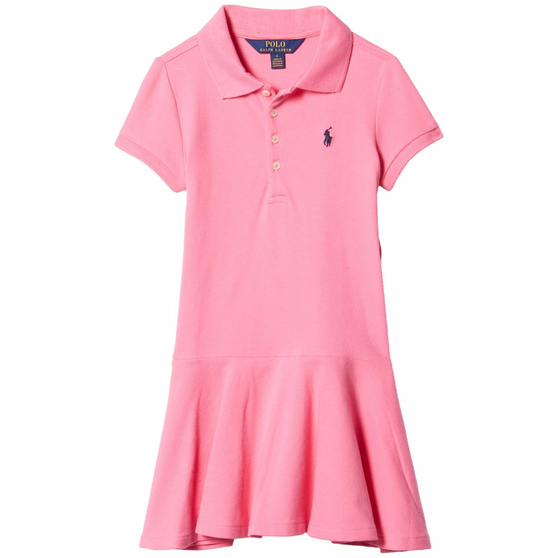 'Short Sleeve Polo Dres' pour Petites filles