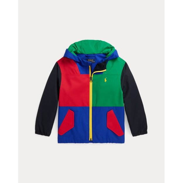 Little Girl's 'P-Layer 1 Water-Repellent Hooded' Jacket