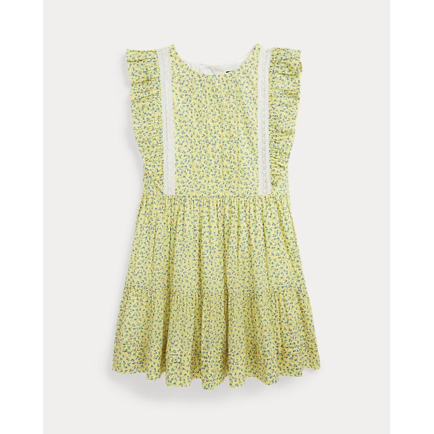 Little Girl's 'Ruffled Batiste' Sleeveless Dress