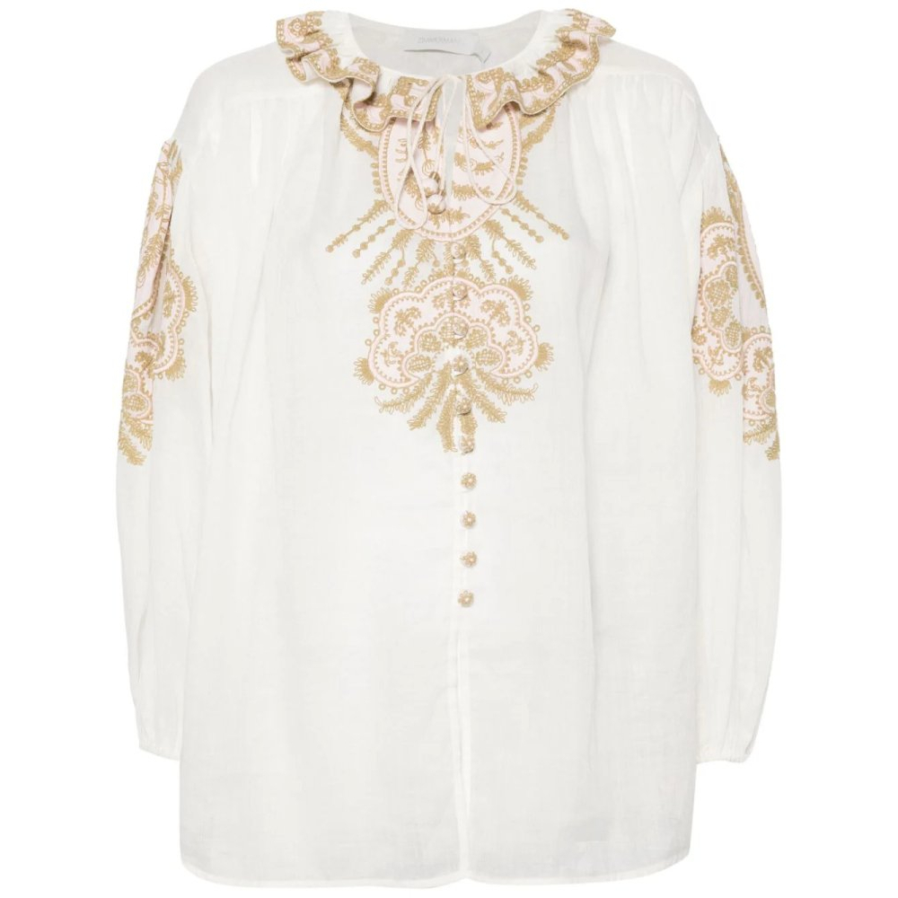 Women's 'Waverly-Embroidered' Long Sleeve Blouse