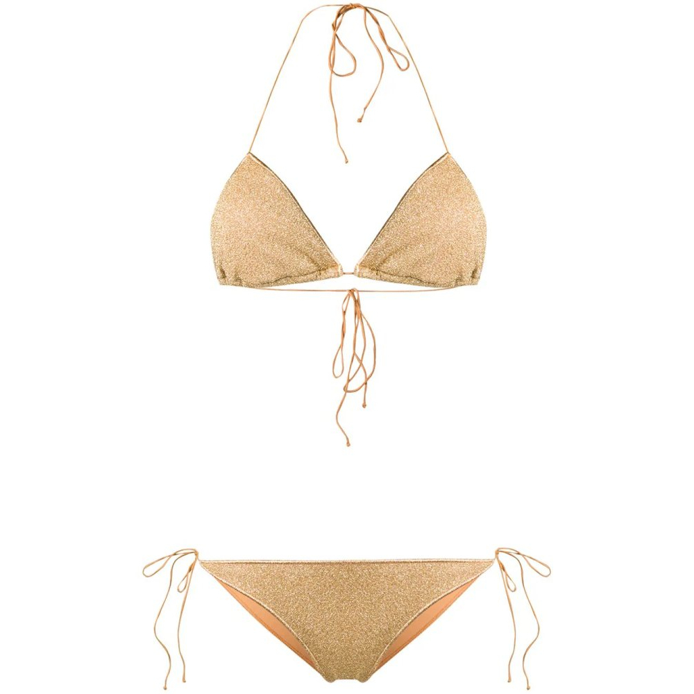 'Lumière Metallic Triangle' Bikini für Damen