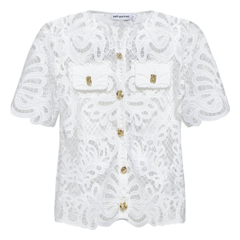 Women's 'Guipure Lace' Short sleeve Top