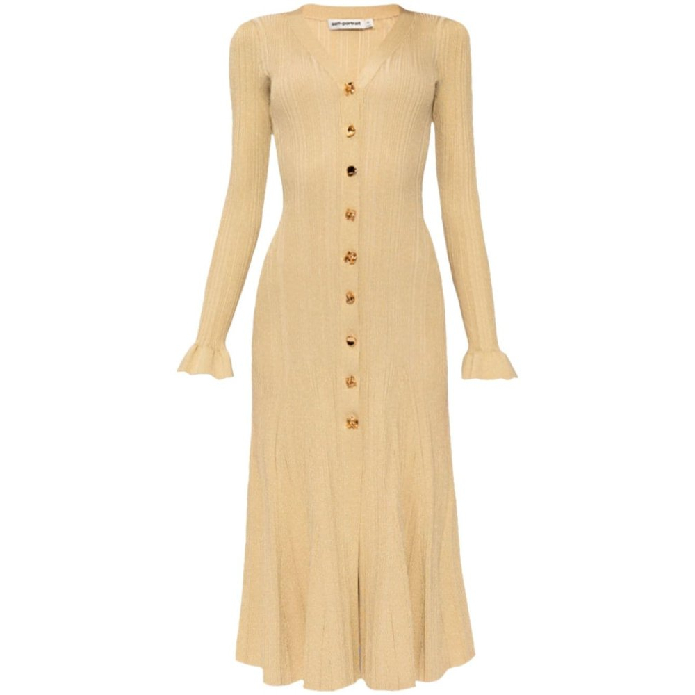 Robe Midi 'Ribbed' pour Femmes