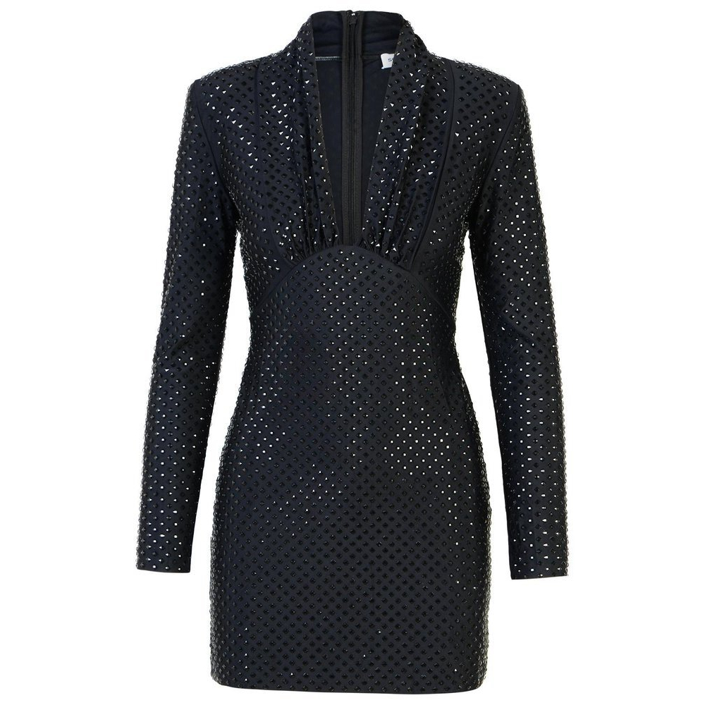 'Self-Portrait Rhinestone Embellished' Mini Kleid für Damen