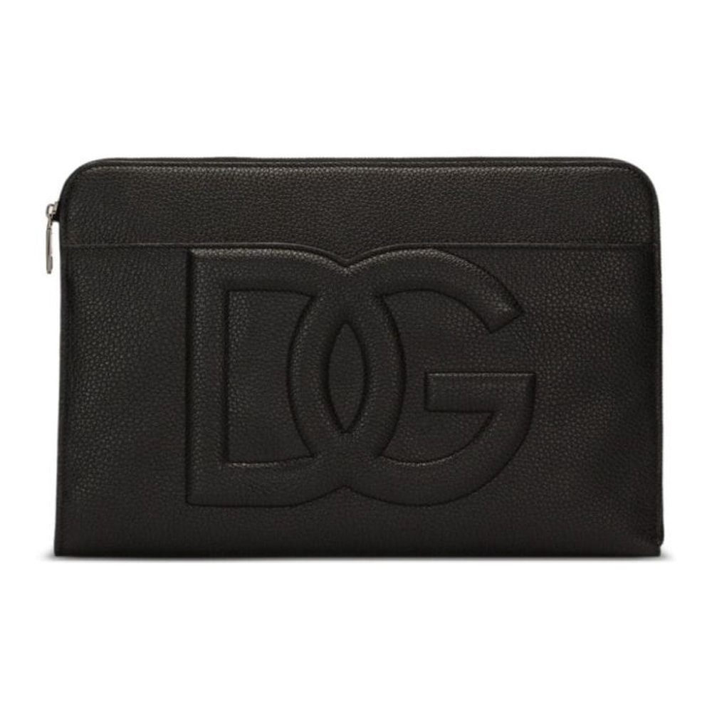 Men's 'Large Logo-Embossed' Pouch