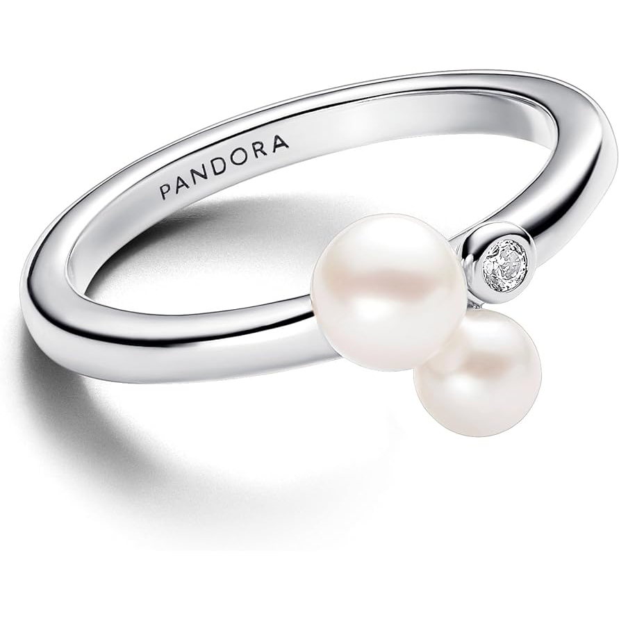 'Duo Treated Freshwater Cultured Pearls' Ring für Damen