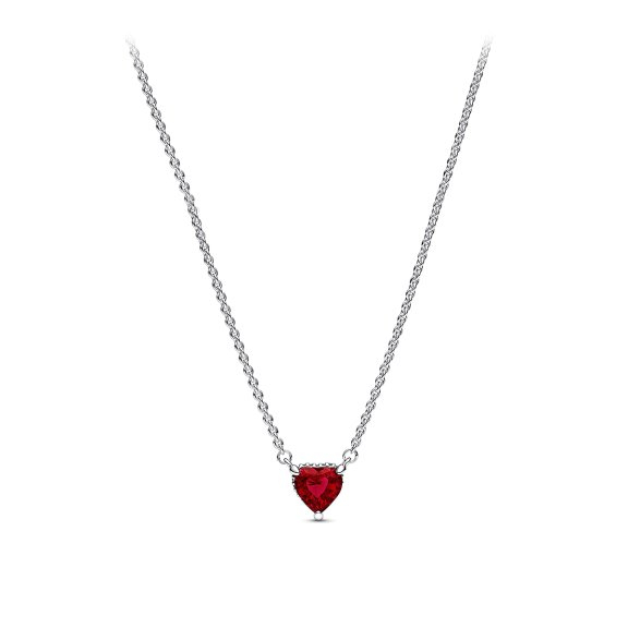 Women's 'Sparkling Heart Halo' Necklace