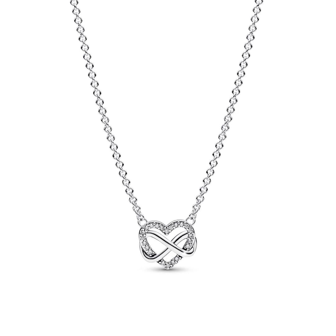 Collier 'Sparkling Infinity Heart' pour Femmes