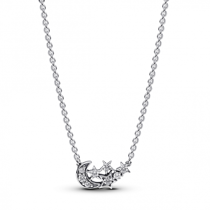 Women's 'Sparkling Moon & Star' Necklace