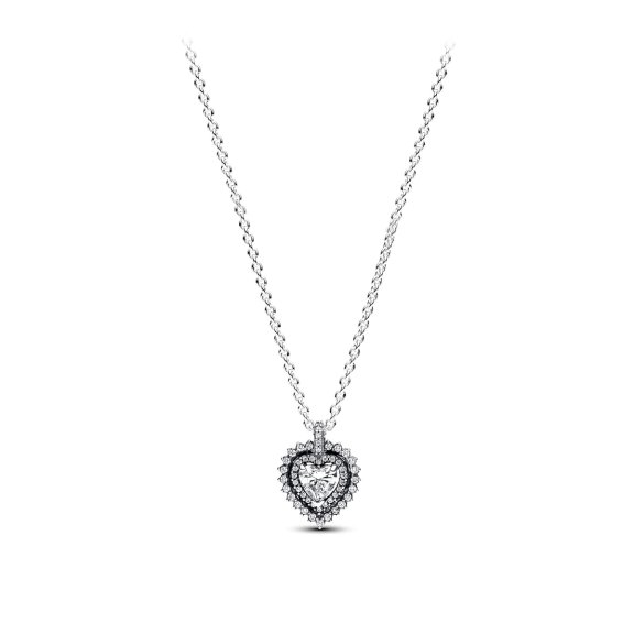 Women's 'Sparkling Heart Halo' Necklace