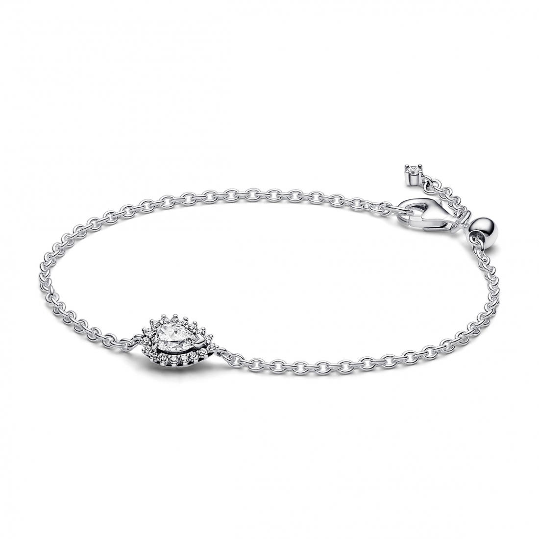 Women's 'Sparkling Pear Halo' Bracelet