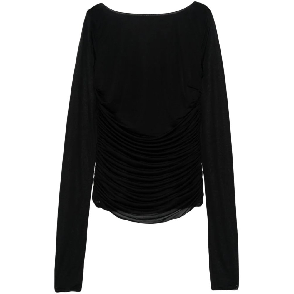 Women's 'Draped' Long Sleeve Blouse