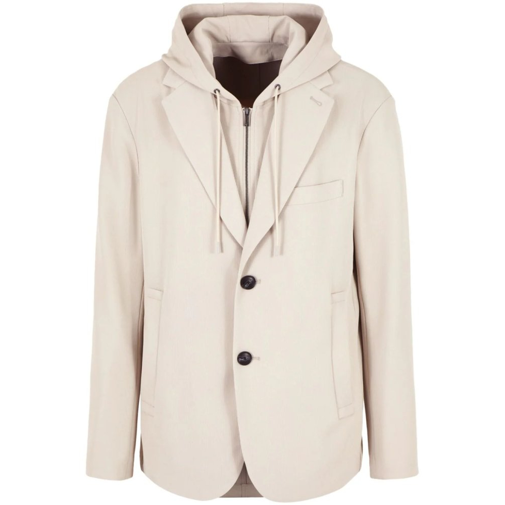 Blazer 'Layered Hooded' pour Hommes