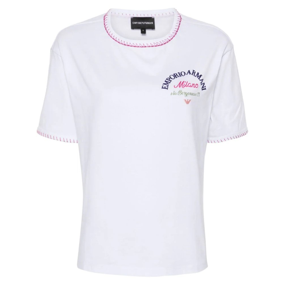 T-shirt 'Embroidered-Logo' pour Femmes