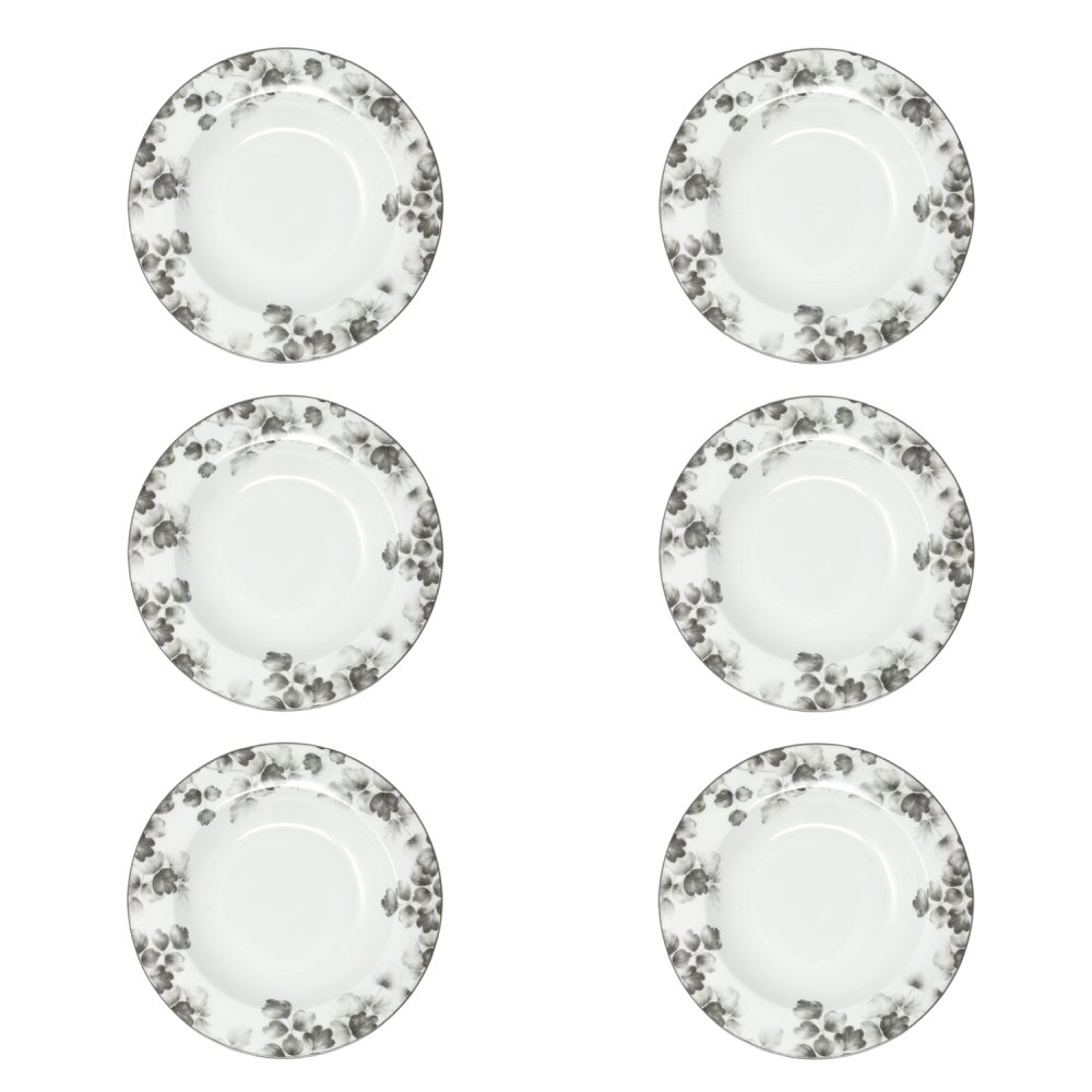 'Foliage' Soup Plate Set - 22 cm - 6 Pieces