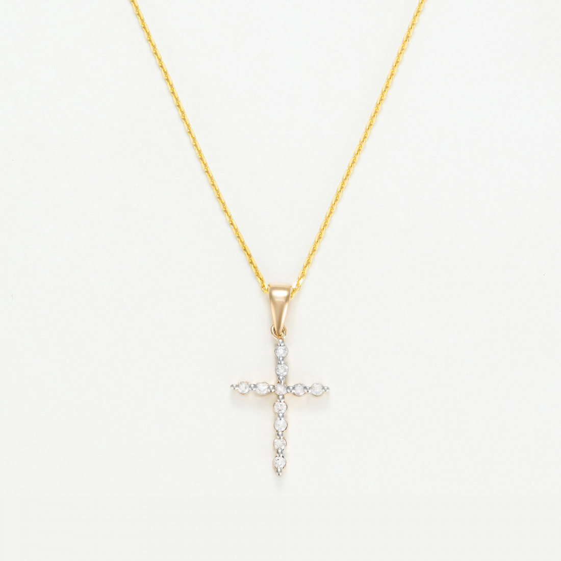 Women's 'Croix Brillante' Pendant with chain