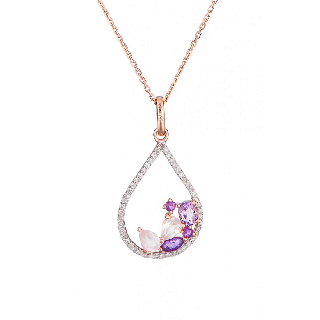Women's 'Lilas' Pendant with chain