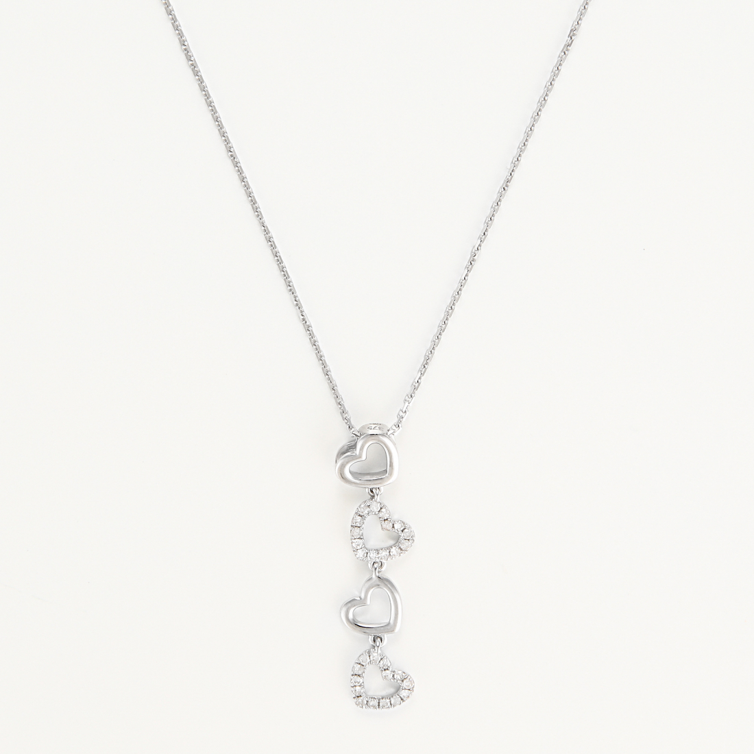 Women's '4 coeurs' Pendant with chain