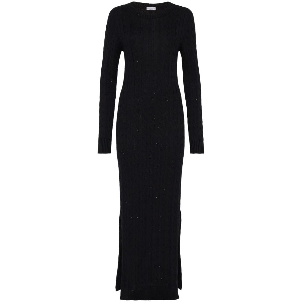 Women's 'Sequin-Embellished' Long-Sleeved Dress