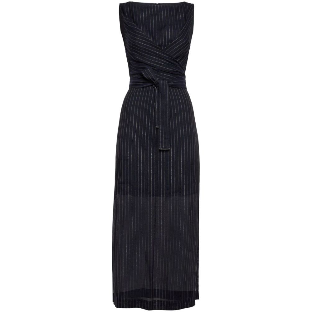 'Pinstriped' Midi Kleid für Damen