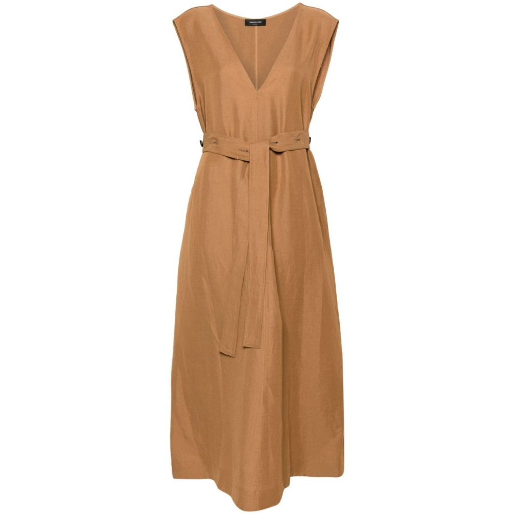 'Belted' Midi Kleid für Damen