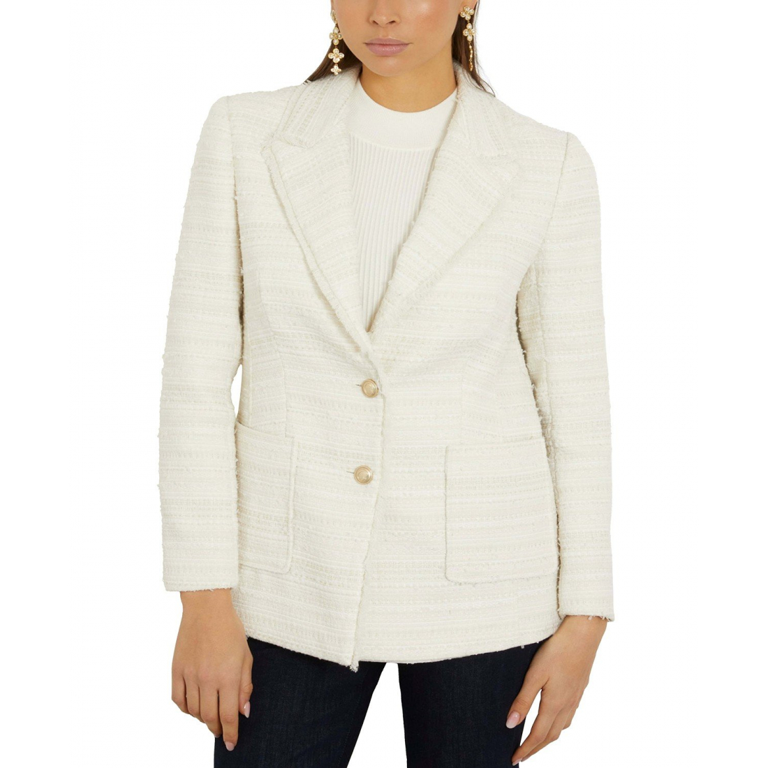 Blazer 'Tosca Tweed Two-Button' pour Femmes