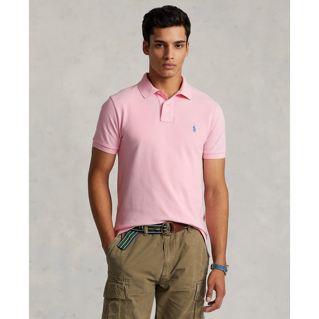 Polo 'Classic-Fit Mesh' pour Hommes