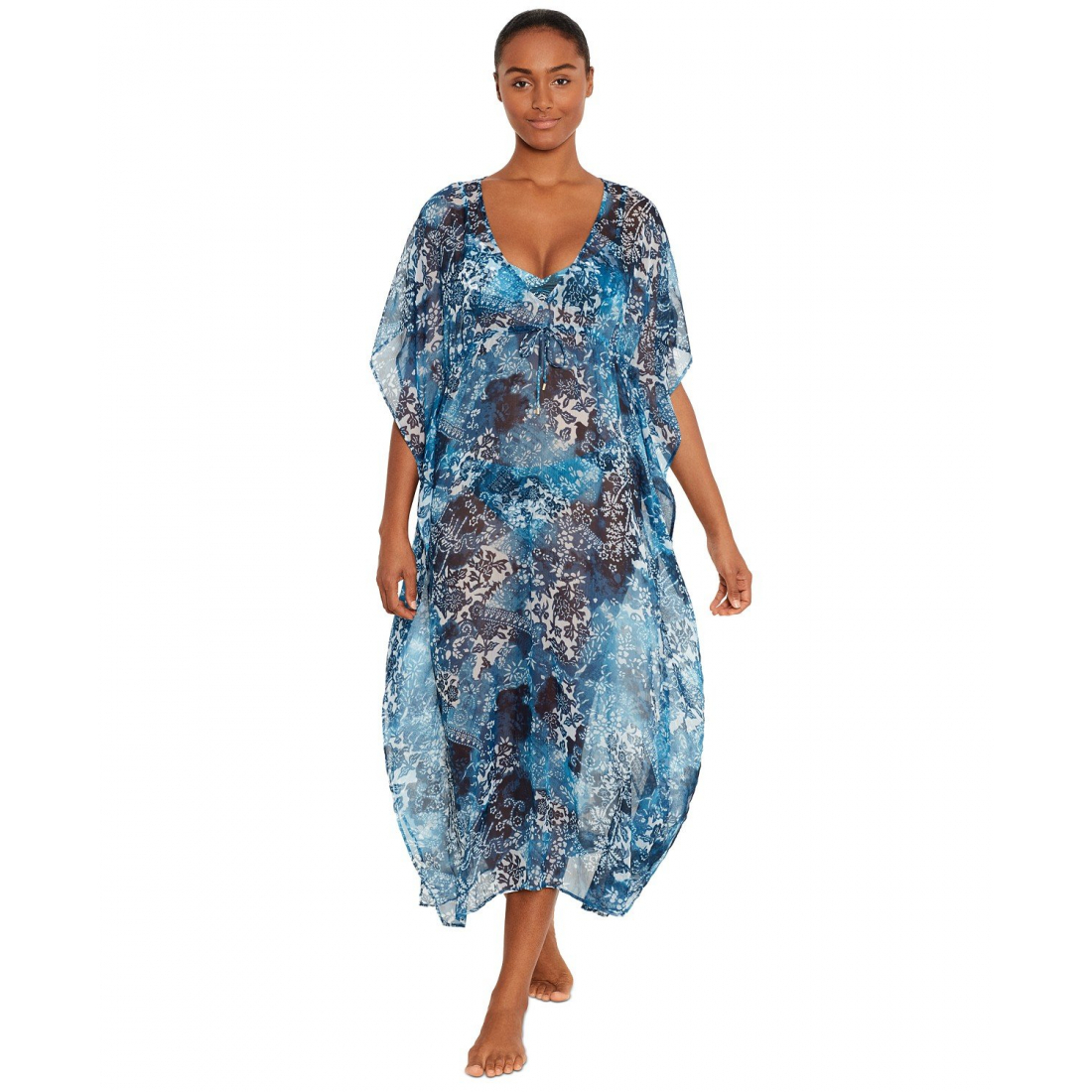 Women's 'Flutter-Sleeve Midi' Caftan