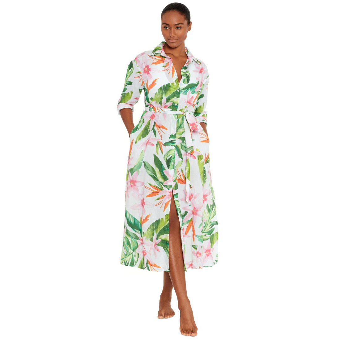 Women's 'Floral-Print' Cover-up Dress