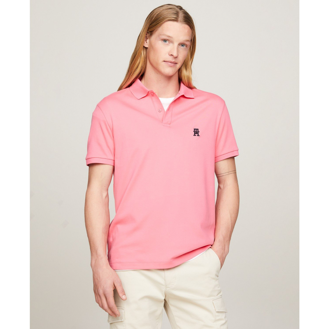 Short Sleeve Interlock Monogram Polo Shirt pour Hommes